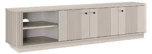 TV skrinka Vesper 3D 187 cm - kašmír / čierne úchytky