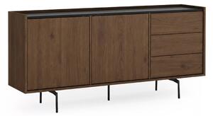Komoda so zásuvkami Zenar 170 cm - orech elegant / čierna