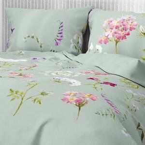 Bavlnené posteľné obliečky BOTANICA zelená