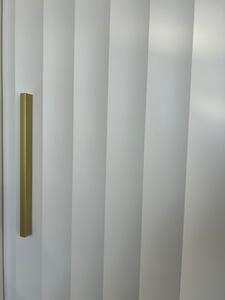 Šatníková skriňa so zrkadlom RADKIN 2 - šírka 120 cm, biela