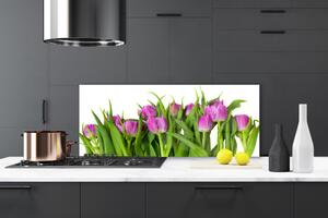 Nástenný panel  Tulipány kvety rastlina 125x50 cm