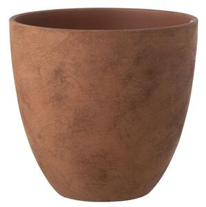 Biely antik keramický obal na kvetináč Larigge L - Ø 30*29 cm - J-Line by Jolipa
