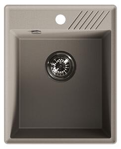 Laveo Hub, 1-komorový granitový drez 394x485x204 mm, béžová, LAV-SPH_410Y