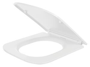 Laveo Kvadrato, WC sedátko 428x362 mm, soft-close, duroplast, biela lesklá, LAV-ADA_600K