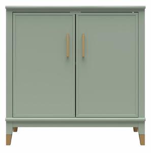 Zelená skrinka 86x85x41 cm Westerleigh – CosmoLiving by Cosmopolitan