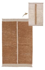 Bavlnený koberec v béžovo-tehlovej farbe 170x240 cm Duetto Toffee – Lorena Canals