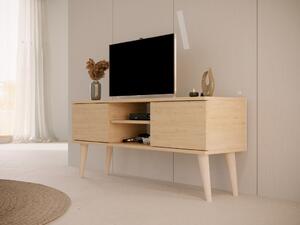 Benlemi Dizajnový TV stolík so šírkou 120 cm TORONTO dub artisan