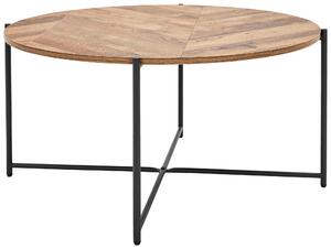 KONFERENČNÝ STOLÍK, prírodná farba, čierna, kov, kompozitné drevo, 83/83/40 cm MID.YOU - Stolíky do obývačky, Online Only