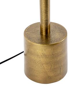 Stolná lampa v štýle art deco bronzová bez tienidla - Diverso