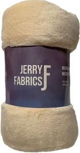 JERRY FABRICS Plyšová deka béžová 150/200 cm
