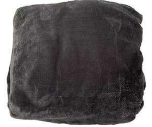 JERRY FABRICS Mikroplyšová plachta tmavo sivá Polyester, 90/200 cm