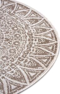 Mujkoberec Original Kusový koberec Nora 105453 Linen kruh – na von aj na doma - 100x100 (priemer) kruh cm