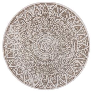 Mujkoberec Original Kusový koberec Nora 105453 Linen kruh – na von aj na doma - 140x140 (priemer) kruh cm