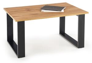 Konferenčný stolík LIBERA, 100x50x64, dub wotan/čierna