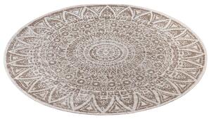 Mujkoberec Original Kusový koberec Nora 105453 Linen kruh – na von aj na doma - 200x200 (priemer) kruh cm
