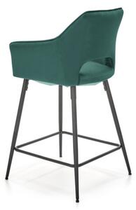 Barová stolička KERINA, 55x96x51, zelená