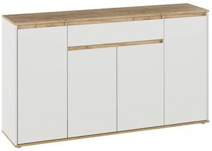 KOMODA, biela, farba duba, 160,2/92,7/38 cm Carryhome - Komody