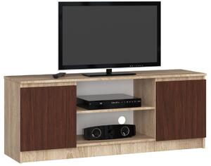 Ak furniture TV stolík Beron 140 cm sonoma/wenge