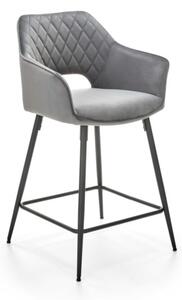 Barová stolička KERINA, 55x96x51, sivá