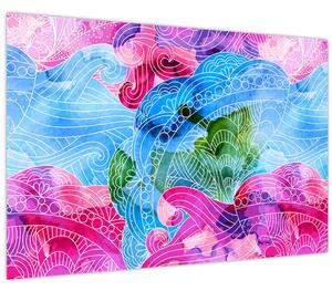 Obraz - Farebné vlny (90x60 cm)