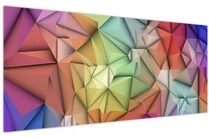 Obraz - Polygonálna abstrakcia (120x50 cm)
