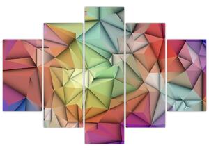 Obraz - Polygonálna abstrakcia (150x105 cm)