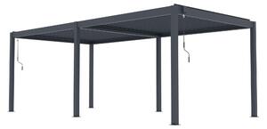 Bioklimatická pergola G21 Austin Premium 6x3 m, antracitová hliníková