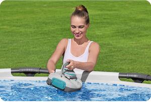Bestway 58864, Robotický vysávač pre bazén, Bazén, Modrá, Šedá, Nadzemný bazén, 1,5 L, 18 m²