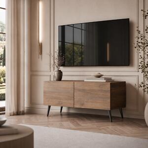 TV STOLÍK ELEGANTE 3 ORECH + ČIERNE NOŽIČKY 100 cm