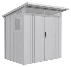Záhradný domček G21 Madison 427 – 225 x 190 cm, strieborná farba