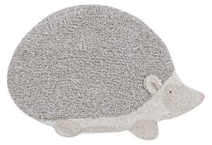 Sivý prateľný ručne tkaný bavlnený detský koberec 90x130 cm Hedgehog – Lorena Canals