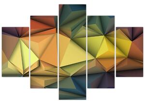 Obraz - Polygonálna 3D abstrakcia (150x105 cm)