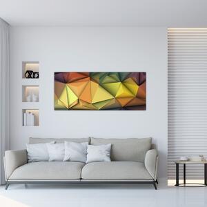 Obraz - Polygonálna 3D abstrakcia (120x50 cm)