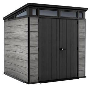 Záhradný domček Keter PENT Signature 7x7 Storm Grey, s podlahou
