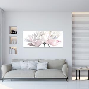 Obraz - Kvet ruže (120x50 cm)