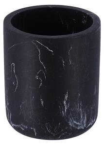 Kúpeľňový pohár Everist Black Marble, čierna, 250 ml