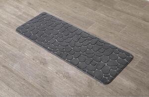 Predložka do kúpeľne Stones, 45x120 cm, grafitová