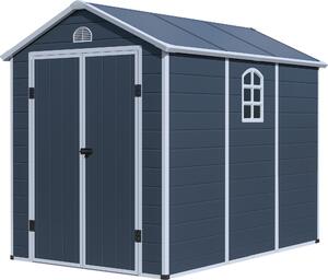 G21 Záhradný domček G21 Boston 670 - 241 x 278 cm, plastový, sivý G21-6390074