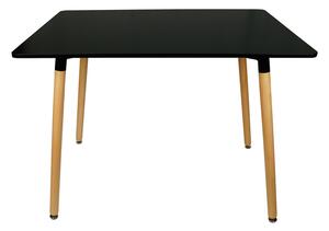Čierny jedálenský stôl BERGEN 100x70 cm