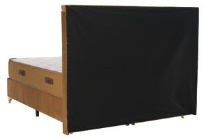 KONDELA Boxspringová posteľ 160x200, svetlohnedá, GOLDBIA