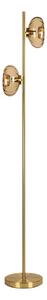 Osram - Stojacia lampa GOLD GLASS 2xE14/12W/230V zlatá/dymová béžová