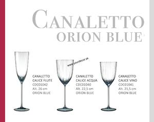 Pohár na víno CANALETTO orion modrý, SET 6ks