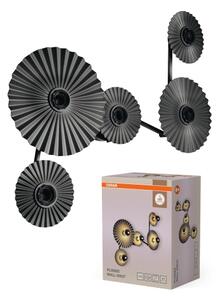 Osram - Nástenné svietidlo PLISSEE 5xE27/15W/230V antracit