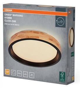Osram -LED Stmievateľné stropné svietidlo MARIANO LED/24W/230V pr. 41 cm dub/čierna