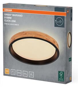 Osram -LED Stmievateľné stropné svietidlo MARIANO LED/36W/230V pr. 51 cm dub/čierna