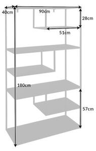 Knižnica/Regál 41580 90cm Dura steel-Komfort-nábytok