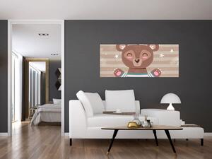 Obraz - Milujúci medvedík (120x50 cm)