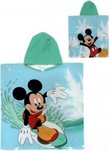 Detské / chlapčenské plážové pončo - osuška s kapucňou Disney - Mickey Mouse - 100% bavlna s gramážou 320 gr./m² - 60 x 120 cm
