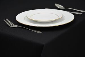 Dekorstudio Obrus na stôl - čierny Rozmer obrusu (šírka x dĺžka): 110x160cm