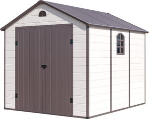 G21 Záhradný domček G21 Boston 670 - 241 x 278 cm, plastový, béžový G21-6390073